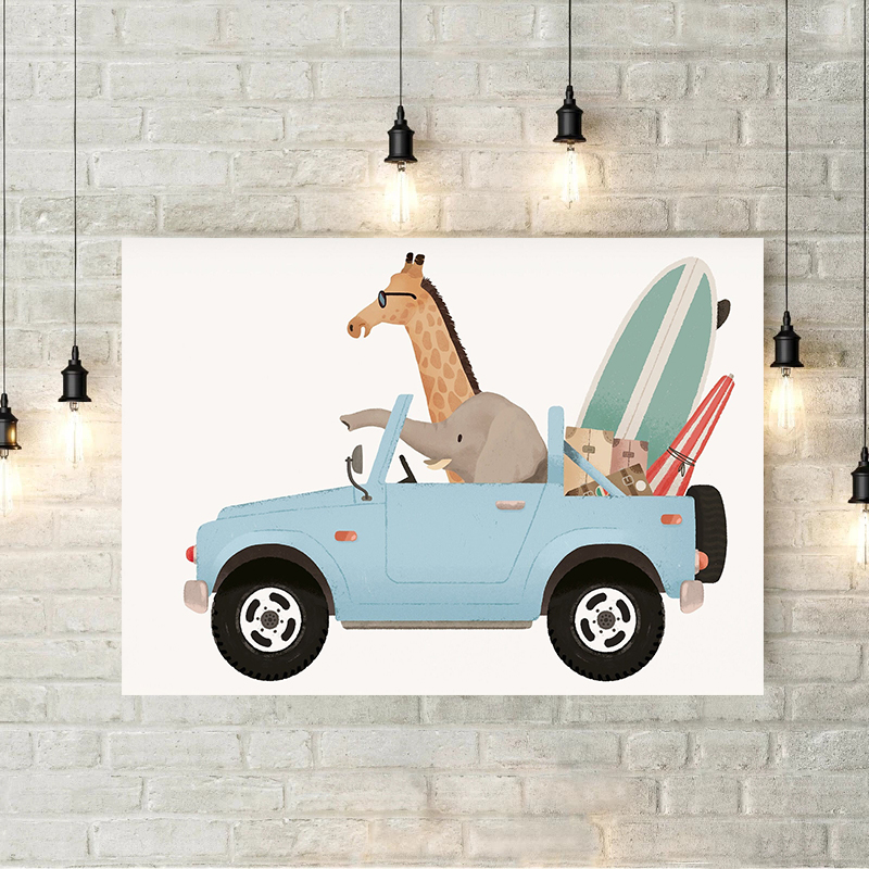 Giraffe Elephant Bear Animal C - огляд і ціна Heavy Equipment Background
