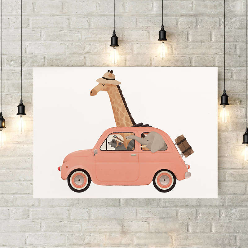 Giraffe Elephant Bear Animal C - огляд і ціна Heavy Equipment Background