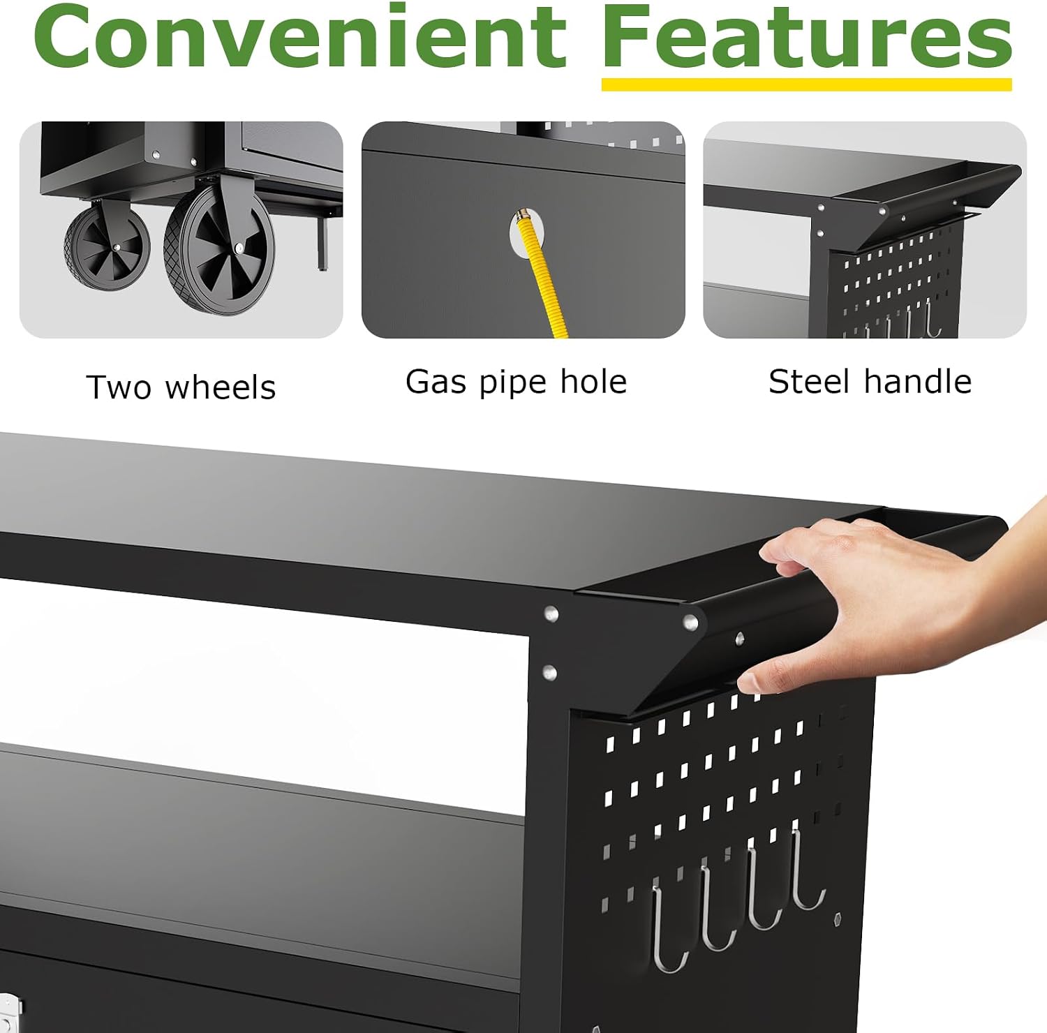 Outdoor Grill Cart Table With  - огляд і ціна Heavy Equipment Bucket