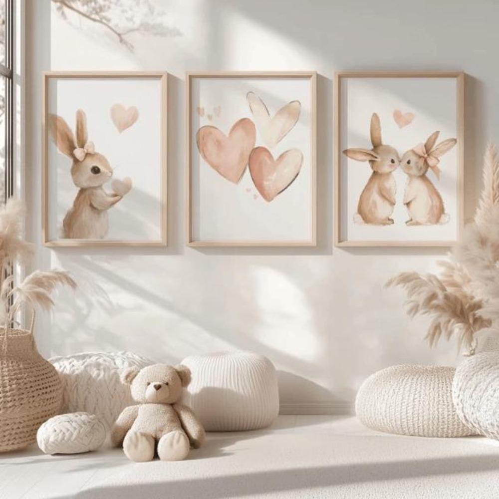 Frameless Rabbit Poster,Girl P - огляд і ціна Heavy Equipment Background