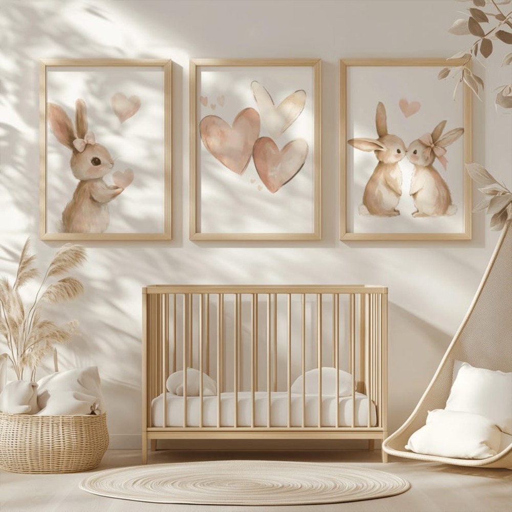 Frameless Rabbit Poster,Girl P - огляд і ціна Heavy Equipment Background