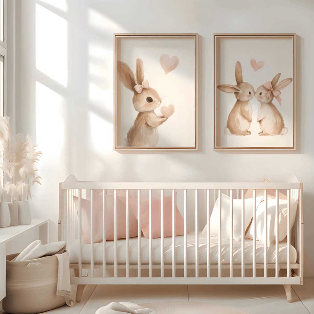 Frameless Rabbit Poster,Girl P - огляд і ціна Heavy Equipment Background