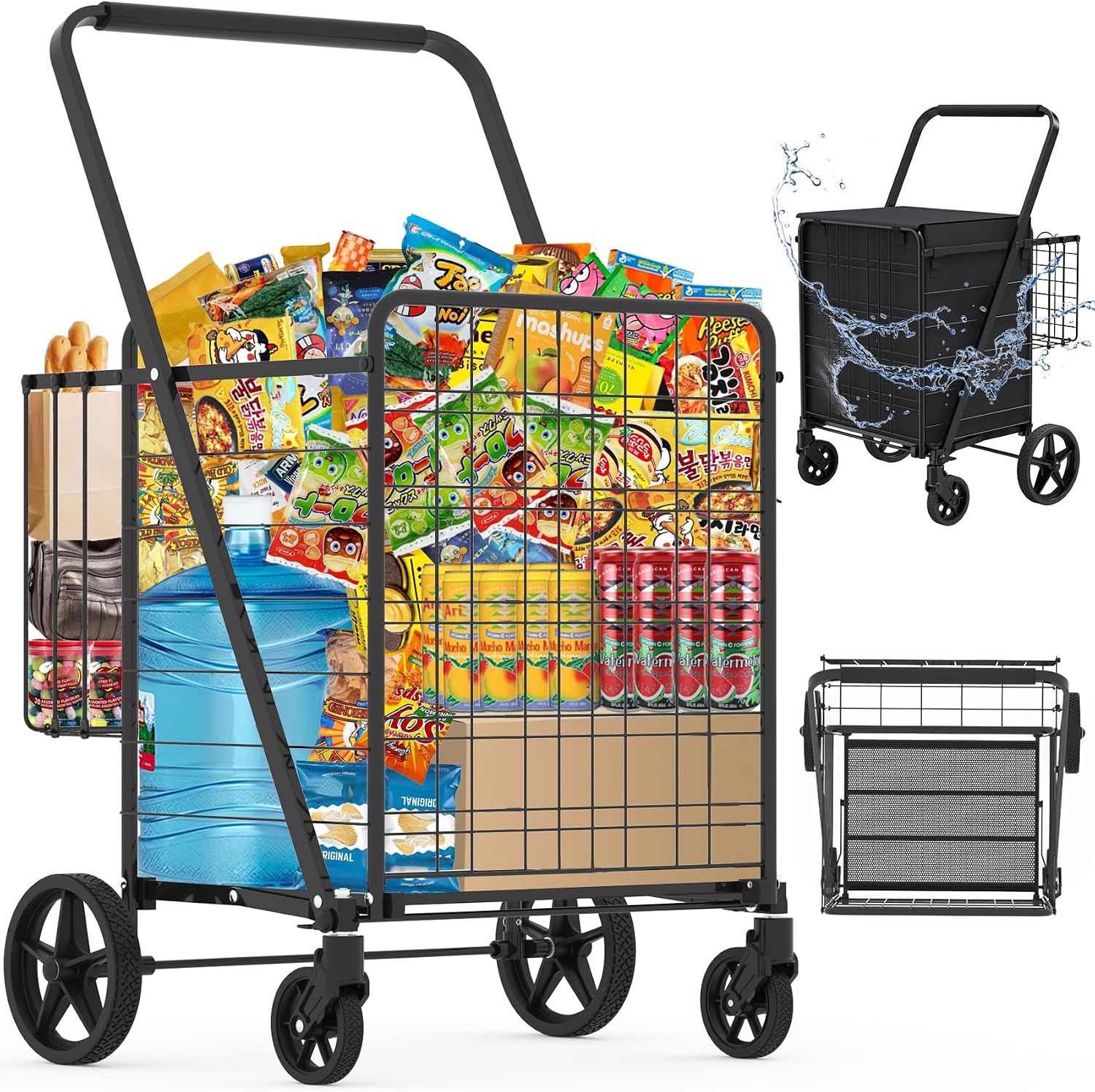 Heavy Duty Folding Shopping Ca - огляд і ціна Heavy Equipment Bucket
