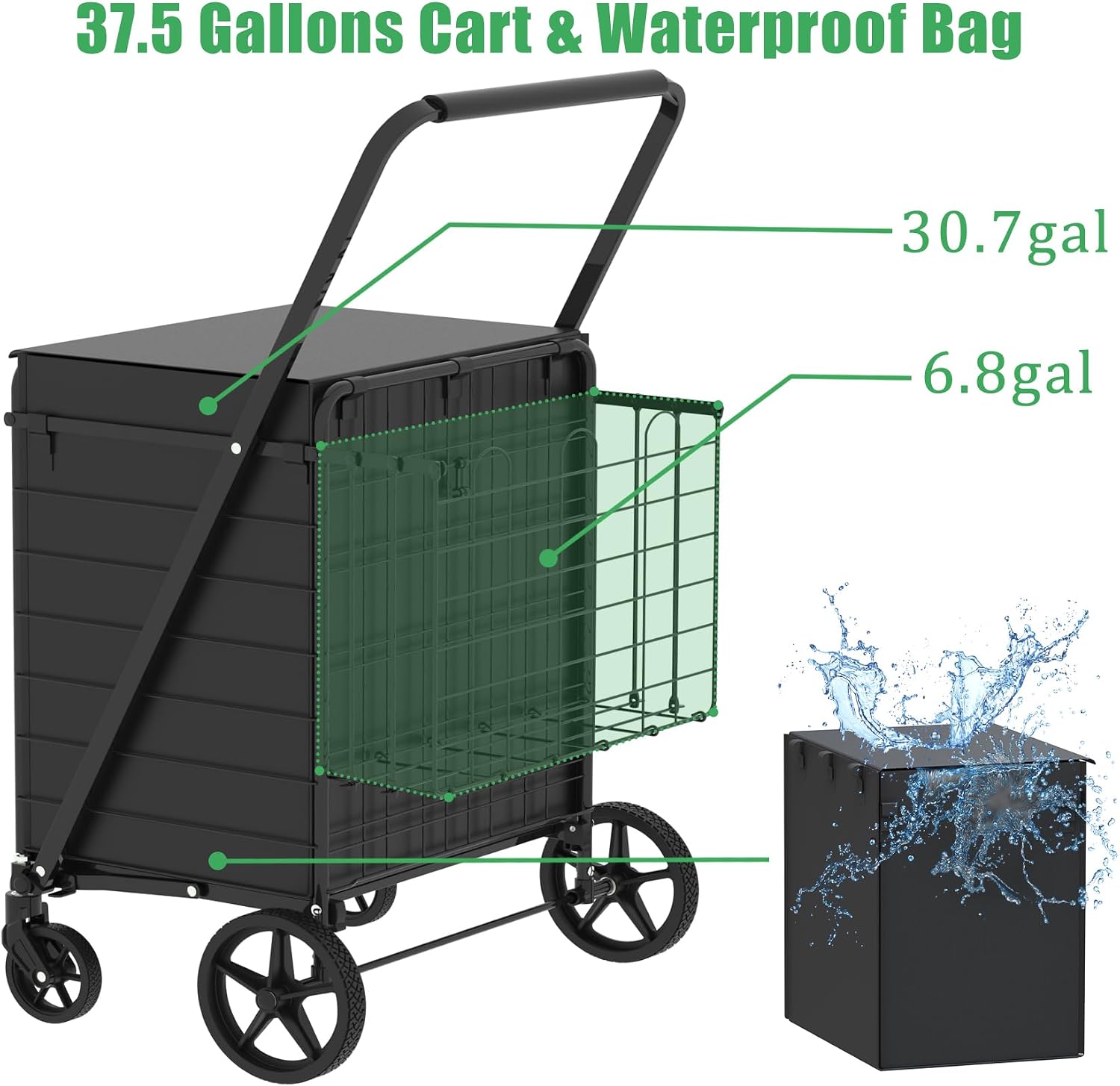 Heavy Duty Folding Shopping Ca - огляд і ціна Heavy Equipment Bucket
