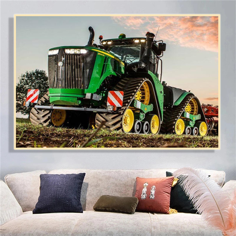Machine Tractor Farm Poster Pr - огляд і ціна Heavy Equipment Background