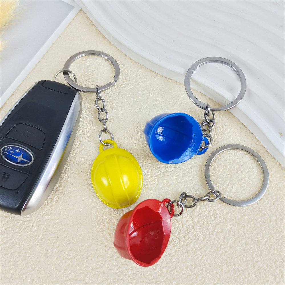 Colorful 3D Safety Hat Keychai - огляд і ціна Heavy Equipment Keychain