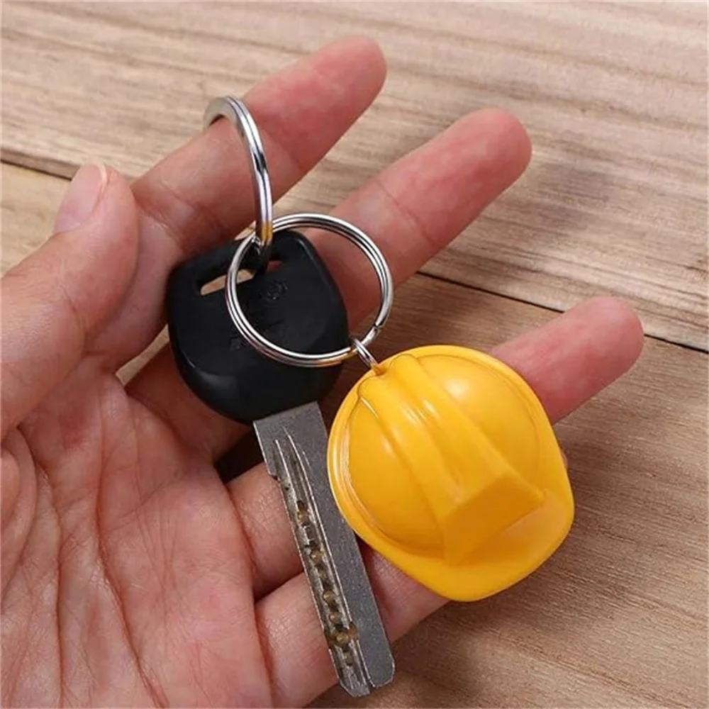 Colorful 3D Safety Hat Keychai - огляд і ціна Heavy Equipment Keychain