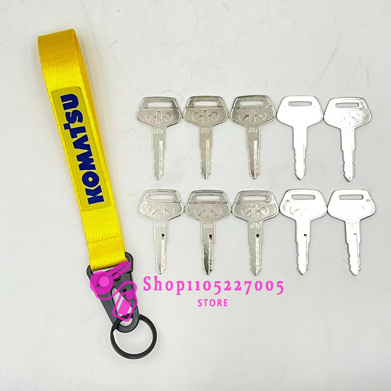 2/5/10PCS 787 Key for Komatsu  - огляд і ціна Heavy Equipment Keychain