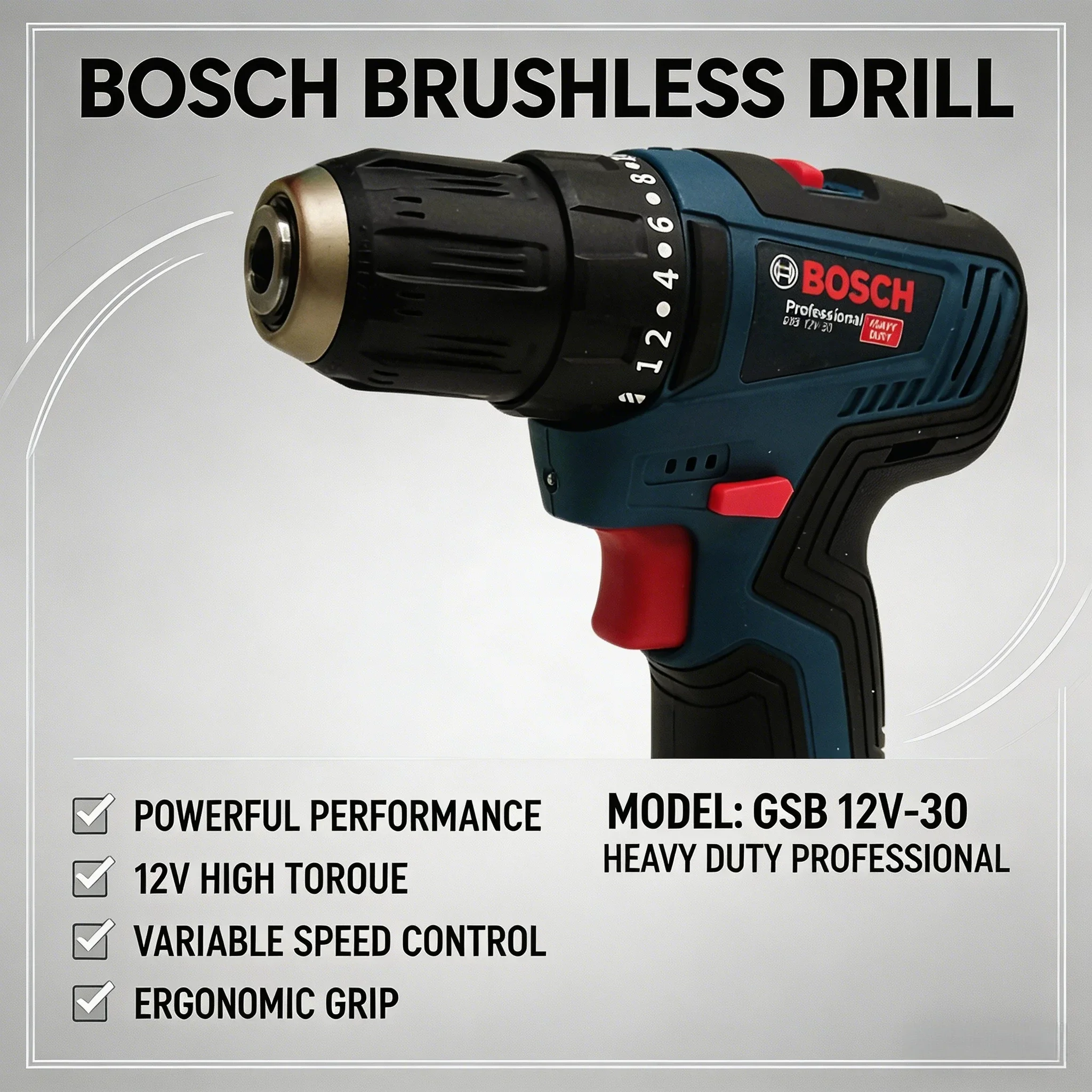 Bosch-GSB 12V-30 Professional  - огляд і ціна Heavy Equipment Bucket