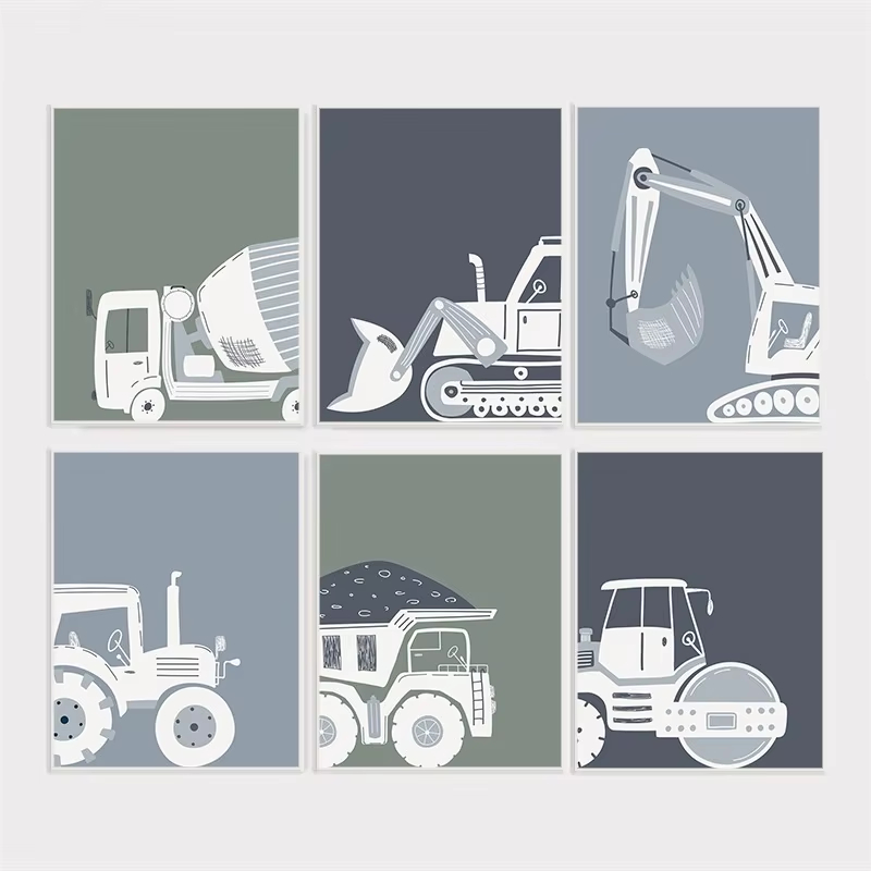 Modern Cartoon Construction Ve - огляд і ціна Heavy Equipment Background