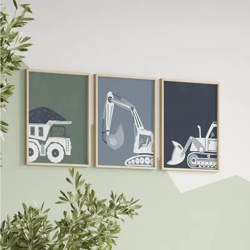 Modern Cartoon Construction Ve - огляд і ціна Heavy Equipment Background
