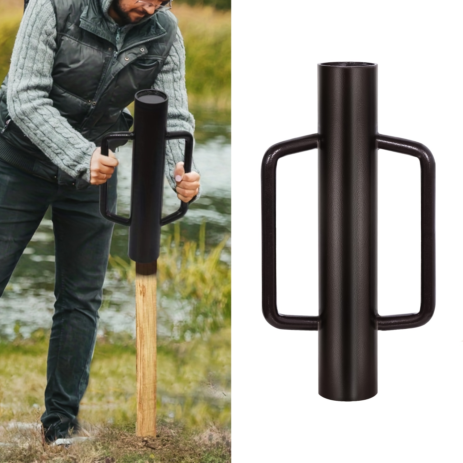 Fence Post Driver With Handle  - огляд і ціна Heavy Equipment Bucket