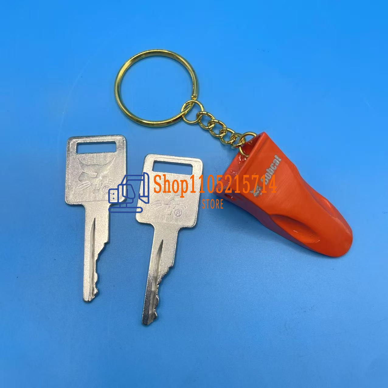 2pcs D250 Ignition Keys 669324 - огляд і ціна Heavy Equipment Keychain